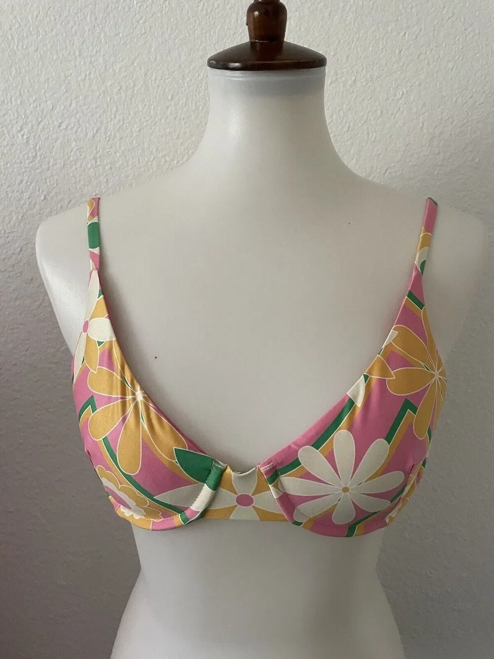 Kenny Flowers Swim Bikini Top Acapulco Floral Print Swimwear